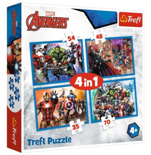 Trefl Korkusuz Yenilmezler 35+48+54+70 Parça 4 lü Erkek Çocuk Puzzle S Trefl Korkusuz Yenilmezler 35+48+54+70 Parça 4 lü Erkek Çocuk Puzzle S