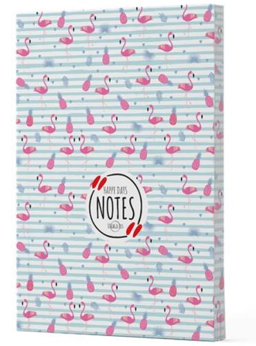 Flamingo 4 - Yan Boyamalı Çizgili Defter Flamingo 4 - Yan Boyamalı Çizgili Defter