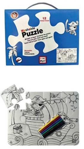 Funny Mat Washable Puzzle - Korsan Adası