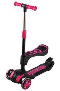 FURKAN COOL WHEELS COMBO OTURAKLI SCOOTER PEMBE ( 7YAŞ+ 50 KG.)