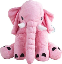 FURKAN FURRY 30 CM PELUŞ FİL & 2 RENK PEMBE-GRİ ----