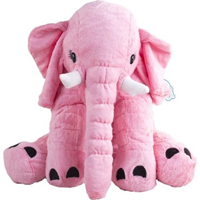 FURKAN FURRY UYKU ARKADAŞIM PELUŞ FİL & 2 RENK PEMBE-GRİ ----
