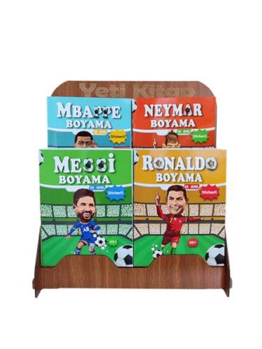 Futbolcular Boyama Kitapları Standı (Kasa Önü 125 Kitap)