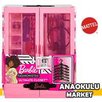 MATTEL BARBİE PEMBE GARDROP-3