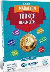 GEZEGEN 5.SINIF 20'Lİ MADALYON TÜRKÇE DENEMELERİ