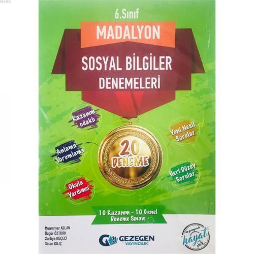 GEZEGEN 6.SINIF 20'Lİ MADALYON SOSYAL BİLGİLER DENEMELERİ