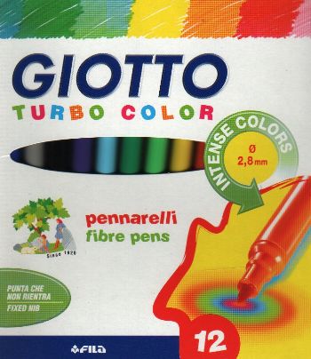 Giotto Keçeli Boya Kalemi 12 Renk 416000