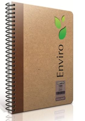 Gıpta Spiralli Defter Enviro Sert Kapak Çizgisiz 100 YP 17x24 1795