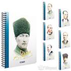 GIPTA ATATÜRK BASKILI SERT KAPAK DEFTER A4 100 YAPRAK KARELİ