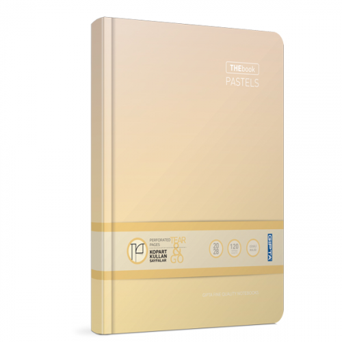GIPTA THE BOOK PASTELS SERT KAPAK DEFTER 14X20 160 YAPRAK ÇİZGİLİ