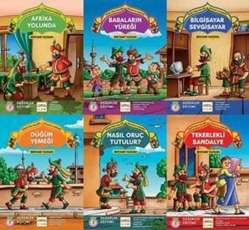 Güler Yüzle Tatlı Söz - Hacivat'la Karagöz Dizisi (6 Kitap)(Değerler e