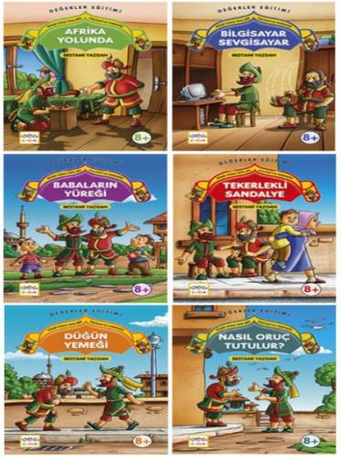 Güler Yüzle Tatlı Söz - Hacivat'la Karagöz Dizisi (6 Kitap)(Değerler e