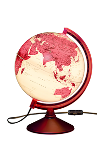 GÜRBÜZ IŞIKLI KÜRE GLOBE MAGENTA 26 CM. *EK KAMPANYA* (tek ürün gönderilecektir, fotoğraf temsilidir)