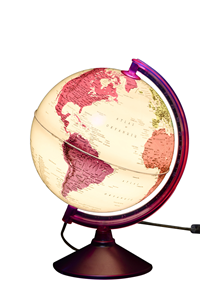 GÜRBÜZ IŞIKLI KÜRE GLOBE SEVEN COLORS 26 CM. *EK KAMPANYA* (tek ürün gönderilecektir, fotoğraf temsilidir)