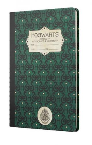 Harry Potter Hogwarts Syltherin Sert Kapak Butik Defter Yeşil