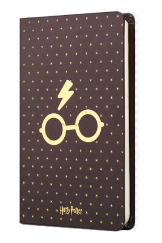 Harry Potter Sert Kapak Mini Defter Gözlük Bordo Harry Potter Sert Kapak Mini Defter Gözlük Bordo