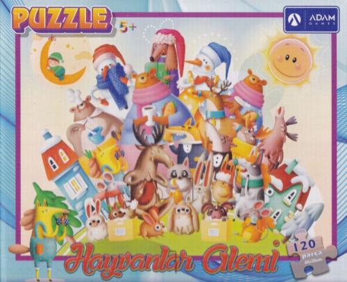 Hayvanlar Alemi 120 Parça Puzzle (40x28) Hayvanlar Alemi 120 Parça Puzzle (40x28)