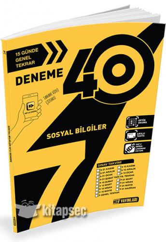 HIZ 7.SINIF SOSYAL BİLGİLER DENEME 40'LI