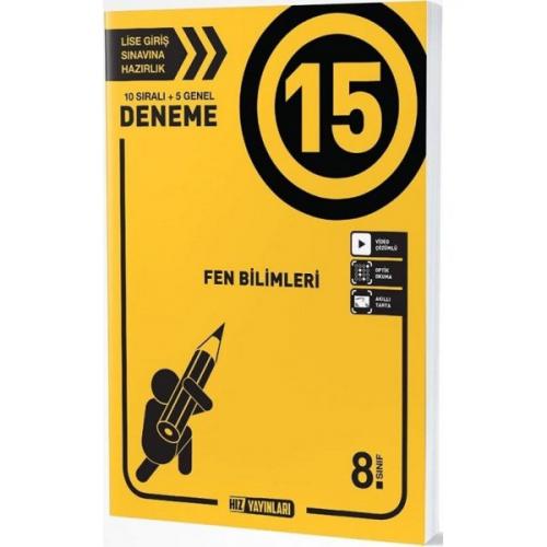 HIZ 8.SINIF FEN BİLİMLERİ 15'Lİ DENEME