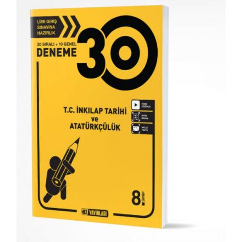 HIZ 8.SINIF İNKİLAP TARİHİ VE ATATÜRKÇÜLÜK 30'LU DENEME
