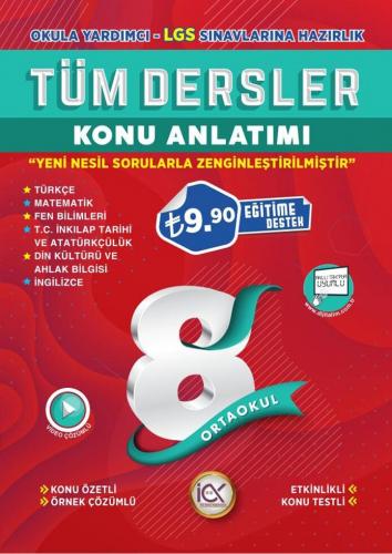 İlk Önce Yayıncılık 8. Sınıf LGS Tüm Dersler Konu Anlatımı