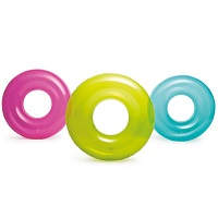 INTEX ŞEFFAF JUMBO SİMİT 76CM. DENİZ CAN SİMİDİ 3 ASORTİ ( DENİZ & HAVUZ SETİ )
