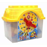 IQ OK JUMBO BLOCKS 101 PARCA SAATLI ( LEGO ) (tek ürün gönderilecektir, fotoğraf temsilidir)