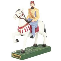 KAHRAMAN POLYESTER BİBLO SULTAN 2.ABDÜLHAMİD AT ÜSTÜNDE -