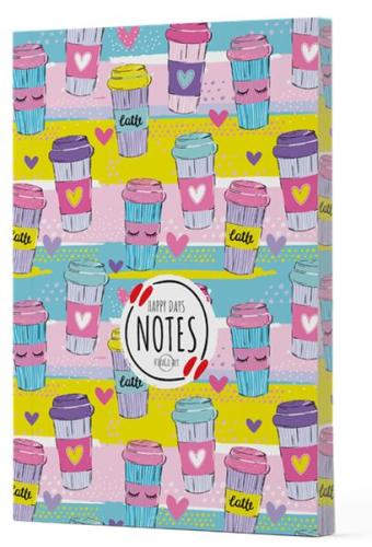 Kahve 10 - Yan Boyamalı Çizgili Defter Kahve 10 - Yan Boyamalı Çizgili Defter