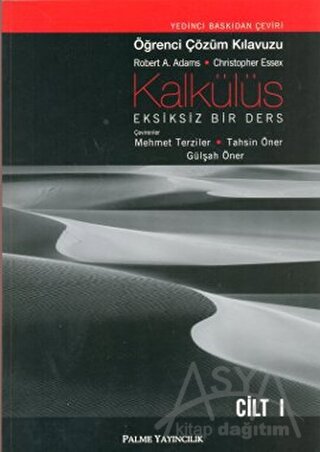 Kalkülüs Eksiksiz Bir Ders Öğrenci Çözüm Klavuzu Cilt - 1