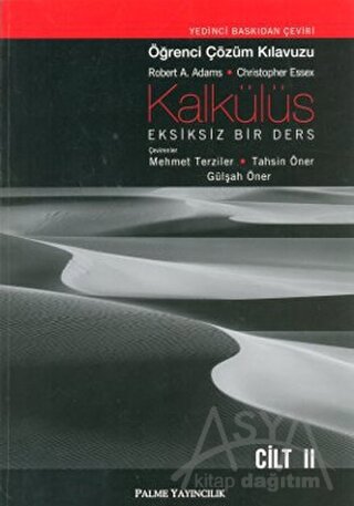 Kalkülüs Eksiksiz Bir Ders Öğrenci Çözüm Klavuzu Cilt - 2