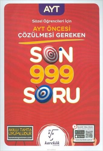 Karekök AYT Öncesi Çözülmesi Gereken Son 999 Soru Sözel