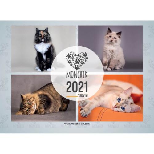 Kedili Katlamalı Duvar Takvimi 2021 Kedili Katlamalı Duvar Takvimi 2021