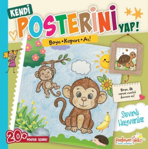 Kendi Posterini Yap! Boya Kopart As! Sevimli Hayvanlar