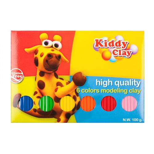 KİDDY CLAY TABAKA HAMUR 6 RENK 100 GR