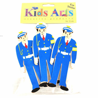 KIDS ARTS ST-105594 EVA STICKER (POLİS) ---- *2023 FİYATLI ve Kampanyalı** CEM & DOLPHIN (tek ürün gönderilecektir, fotoğraf temsilidir)