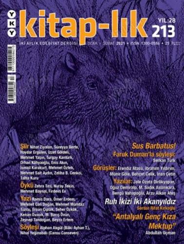 Kitap-lık Sayı 213 - İki Aylık Edebiyat Dergisi