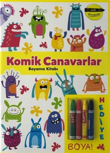 Komik Canavarlar Boyama Kitabı - Minik Ressamlar Komik Canavarlar Boyama Kitabı - Minik Ressamlar