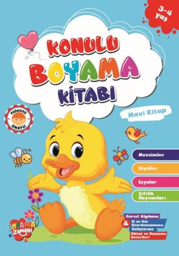 Konulu Boyama - Mavi Kitap (3-4 Yaş) Konulu Boyama - Mavi Kitap (3-4 Yaş)
