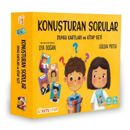 Konuşturan Sorular - Duygu Kartları ve Kitap Seti Konuşturan Sorular - Duygu Kartları ve Kitap Seti
