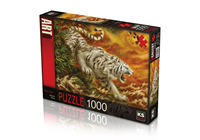 KSG / PUZZLE 1000 PARÇA WHİTE TİGER 20506 *EK KAMPANYA* (tek ürün gönderilecektir, fotoğraf temsilidir)