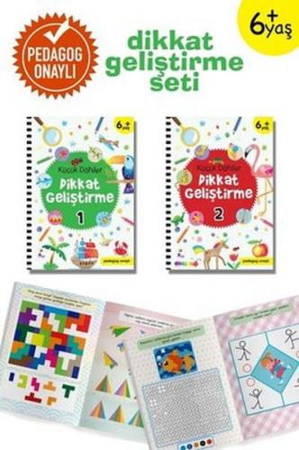 Küçük Dahiler Dikkat Geliştirme Seti (2 Kitap Takım) 6+ Yaş (Pedagog O