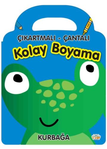 Kurbağa - Çıkartmalı-Çantalı Kolay Boyama