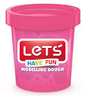 Lets Oyun Hamuru Tek Renk 150 GR Pembe L8340-7