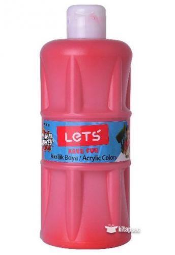 LETS AKRİLİK BOYA KIRMIZI 500 ML