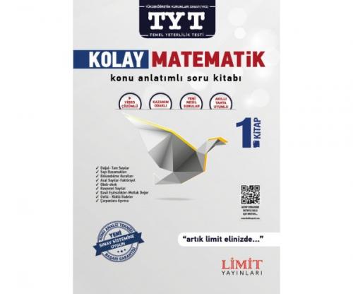 LİMİT TYT KOLAY MATEMATİK 1.KİTAP KONU ANLATIMLI SORU BANKASI