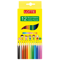 LOTTE KURU BOYA KALEMİ 12 RENK TAM BOY * YENİ * CE BELGELİ (tek ürün gönderilecektir, fotoğraf temsilidir)