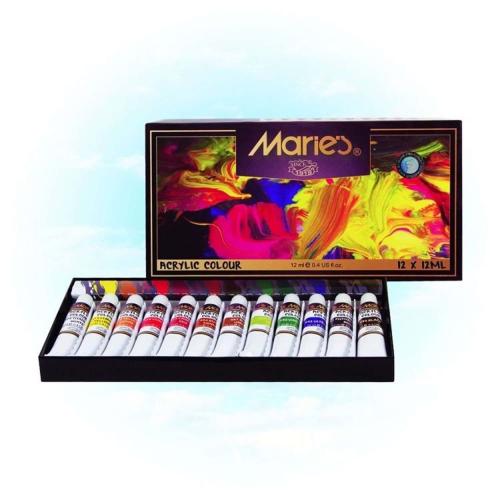 MARİES AKRİLİK BOYA 12 Lİ