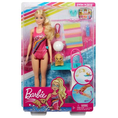 Barbie Yüzücü Oyun Seti GHK23