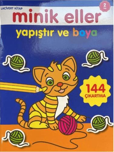 Minik Eller Yapıştır Ve Boya - Lacivert Kitap